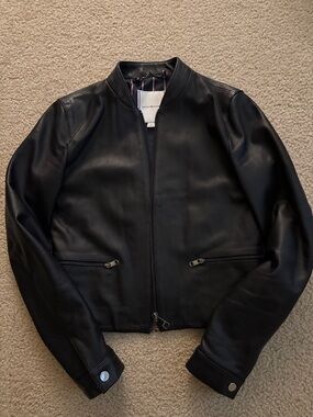 Tommy Hilfiger Black Leather Jacket